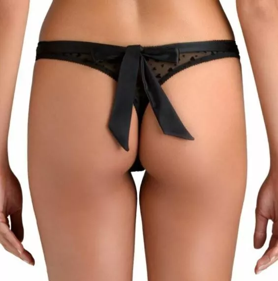 SEXY NEW WOMENS MUSE by COCO DE MER AUDREY BOW BACK THONG RRP £35 SZ 8 10 12