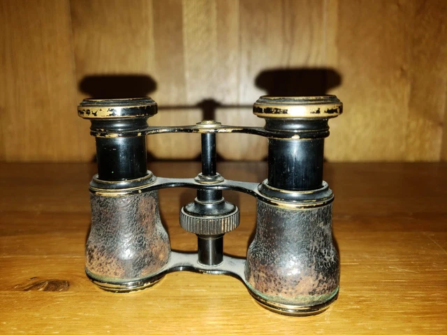 Ancienne paire de jumelles de théâtre. Cuivre et laiton. Vintage art déco - Antiquités