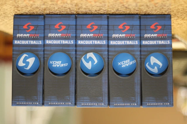 GEARBOX Racquetball BLUE BALLS 5 boxes of 3-balls box balls, a total of 15 balls