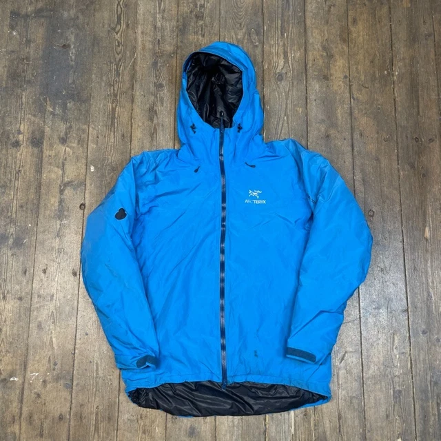ARCTERYX FISSION SL Jacket Pro Shell Outdoor Gore Tex Coat, Blue, Mens