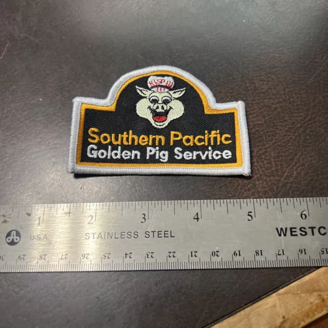 Vintage Unused Railroad Patch Southern Pacific Golden Pig