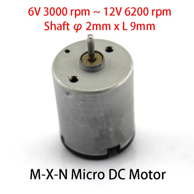 M-X-N Micro DC Motor 6V 3000 rpm 12V 6200 rpm Toy Model DIY Electric Motors