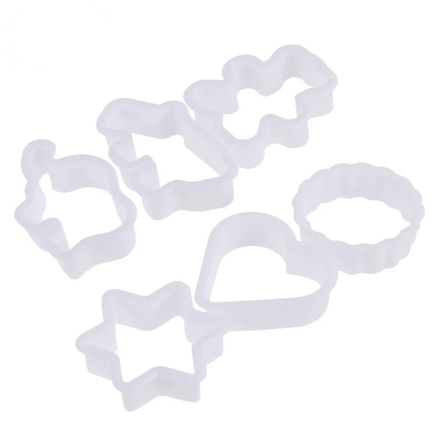 6 piezas Galleta molde para hornear en forma de corazón galleta doméstica Pp niño