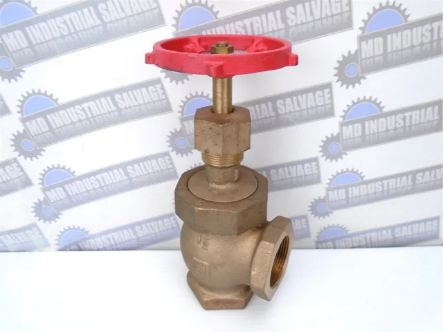 MILWAULKEE VALVE - 582-112 - 1-1/2" Angle Globe Valve - 300 SWP / 600 WOG (NEW)