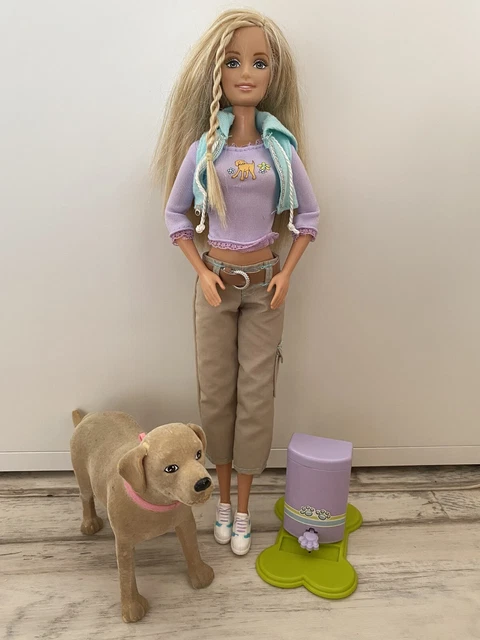 BARBIE DOLL AND Pooping Tanner Dog PicClick UK