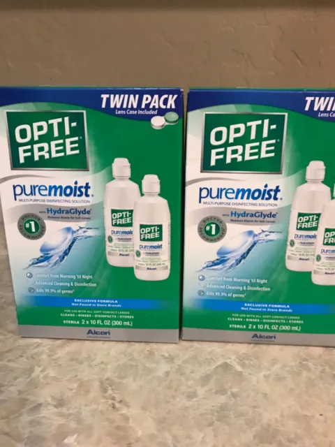 OPTI-FREE Puremoist Multipurpose Disinfecting Contact Solution 10 fl oz 4Bottles