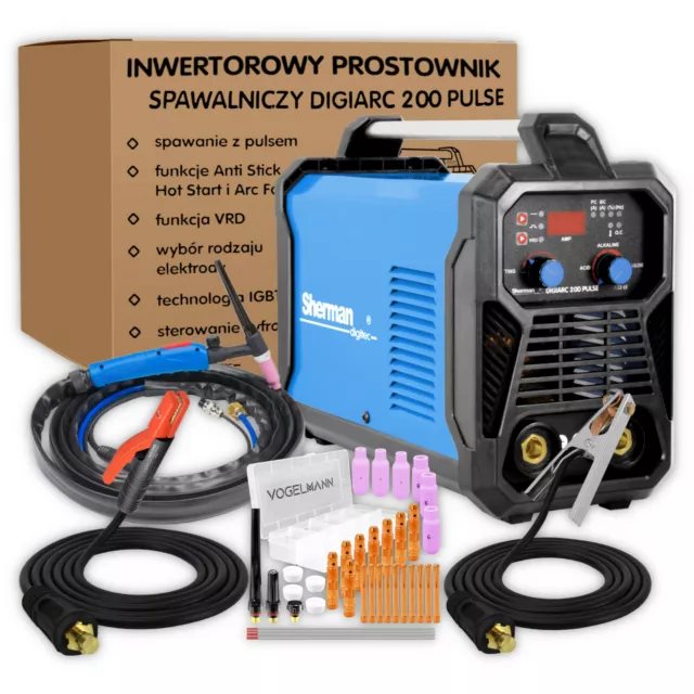 Sherman DIGIARC 200 Pulse Poste à souder Inverter soudage MMA 200A ARC - jeu n°4