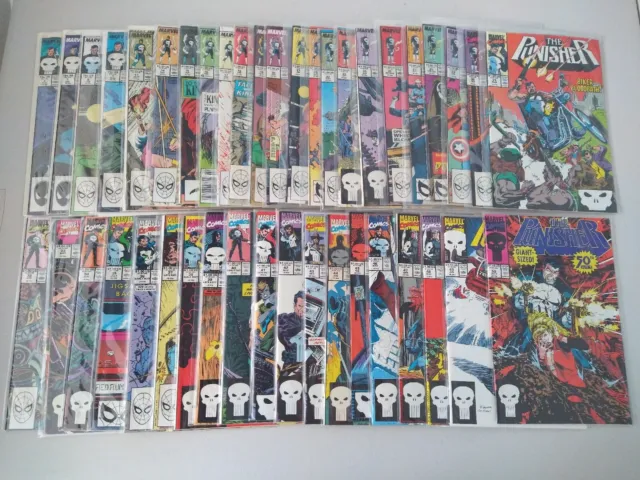 HUGE 1980's & 1990's Punisher MARVEL Comic Book Lot Of 46 See Pics For #'s VF