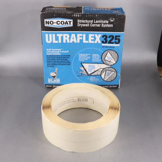 Partial Roll (60 ft / 100) NO-COAT Ultraflex 325 Structural Drywall Corner Tape
