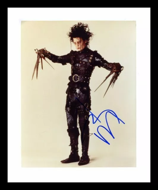 Johnny Depp - Edward Scissorhands Autograph Signed & Framed Photo
