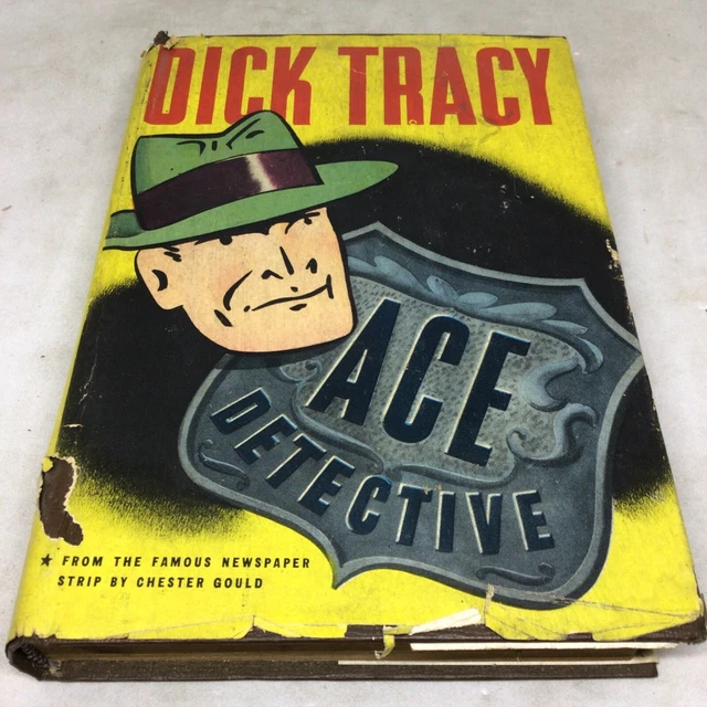 VINT 1943 DICK Tracy Ace Detective By Chester Gould Comic Book Book HC