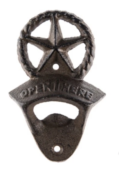 Brown Western Star Bottle Opener