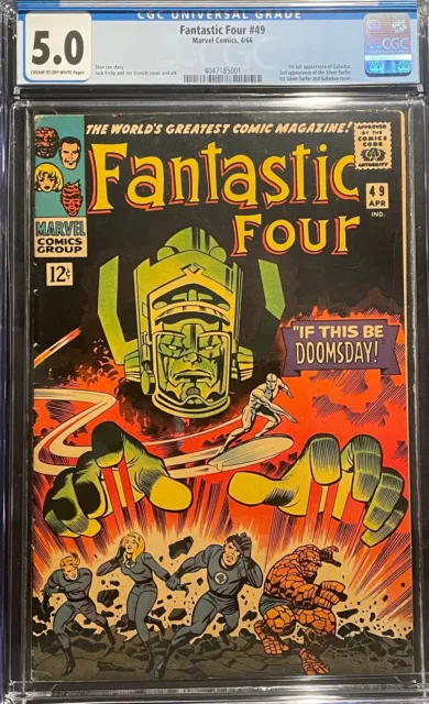 Fantastic Four #49 (1966) CGC 5.0 1st Galactus and Silver Surfer Cover