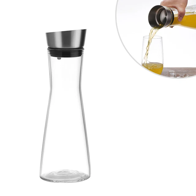 1 pieza Botellas de vidrio de vinagre jarra de té de vidrio