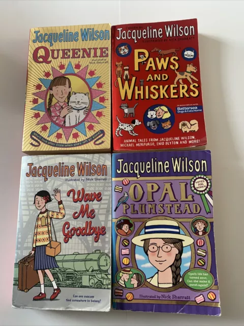 Jacqueline Wilson 4 Books Bundle - Wave Me Goodbye; Queenie; Paws And Whiskers