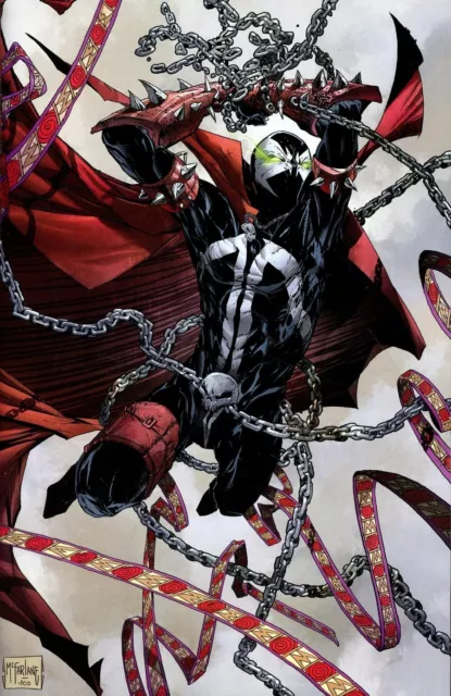 SPAWN 293 VIRGIN VARIANT NM M Todd McFarlane SPIDER-MAN Stock Image