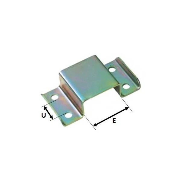 Oméga d'assemblage pour tube 60 x 30 mm avec tube 30 x 30 mm pour remorque - MEC