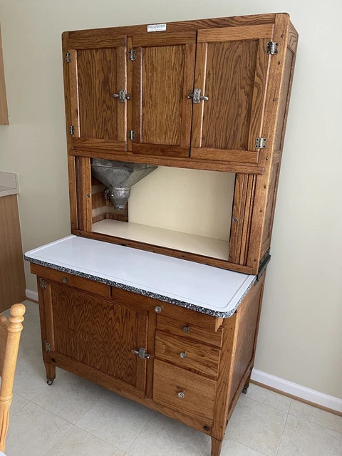 AMAZING Antique OAK HOOSIER CABINET ~PERFECT CONDITION w/FLOUR BIN~ *MOVING SALE