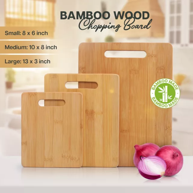 Unibos Bamboo Chopping Board with 4 BPA Free Plastic Drawer/Trays