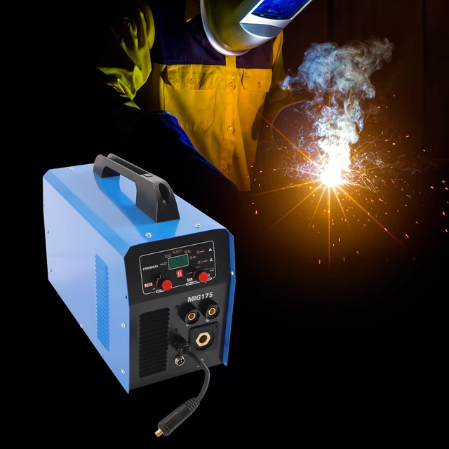 Stainless Steel MIG Torch MIG Welder Welding Machine 175A Flux Core 3-in-1 Tool