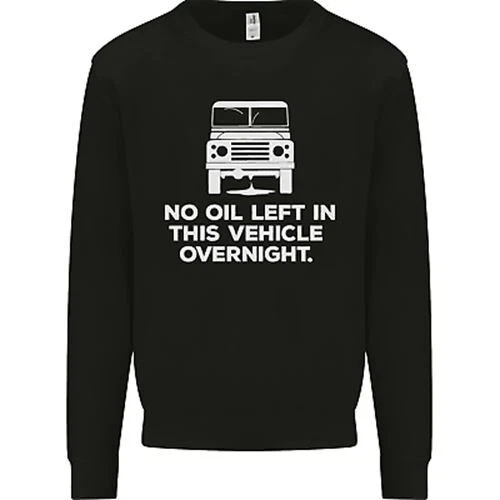 No Olio Sinistro Veicolo per la Notte 4X4 Off Road Bambini Felpa Maglione