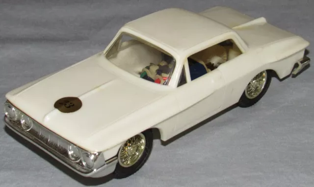 Vintage ELDON DODGE CORONET 1/32 Slot Car; Tested; 1329-12A; White