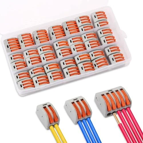 37 pièces Connecteurs électriques kits avec levier de commande, domino electriqu