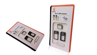 Griffin Nano SIM et Micro Sim Adaptateur avec éjecteur outil Griffin 