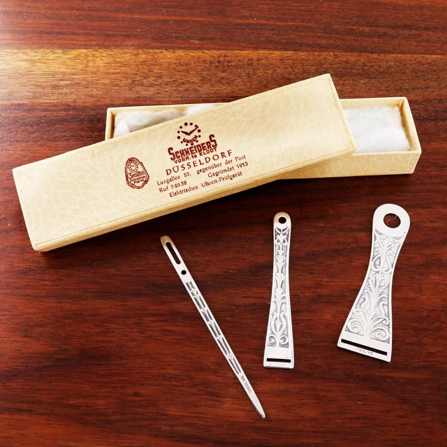 3 American Aesthetic Sterling Silver Bodkins & Other Sewing Tool No Monogram
