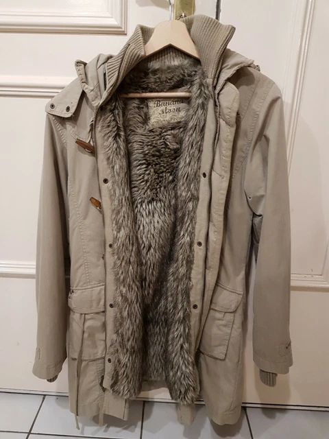 Manteau doublé store de fourrure