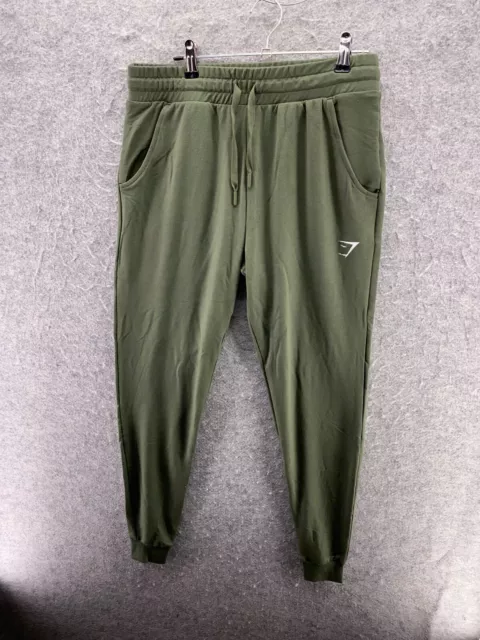 GYMSHARK WOMENS SMALL S Green Joggers Bottoms Sport Running Gym