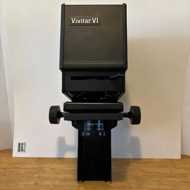 Vintage Vivitar VI 6 Darkroom Photo Enlarger Bellows VHE 50mm 1:2.8 Lens USA