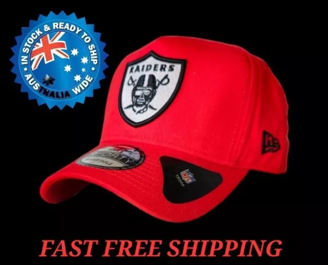 Oakland Las Vegas Raiders Nfl New Era 9Forty Red Snapback Cap Hat La Ny Nba