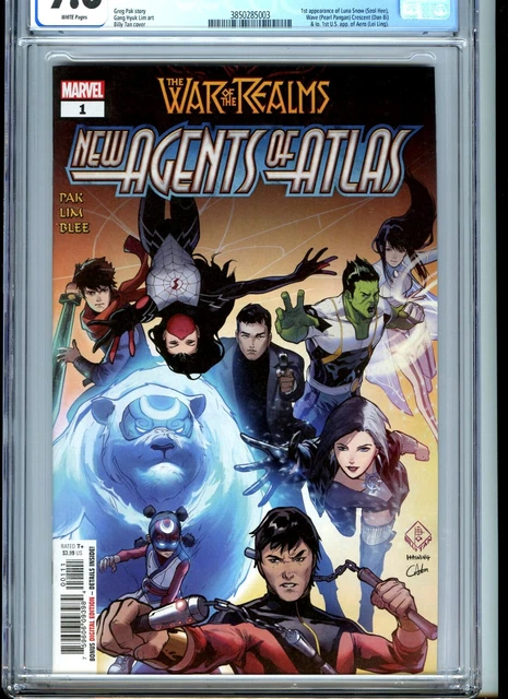 WAR of the REALMS AGENTS of ATLAS #1 1st print CGC 9.8 1st app AERO LUNA SNOW 🔑 WAR of the REALMS AGENTS of ATLAS #1 1st print CGC 9.8 1st app AERO LUNA SNOW 🔑