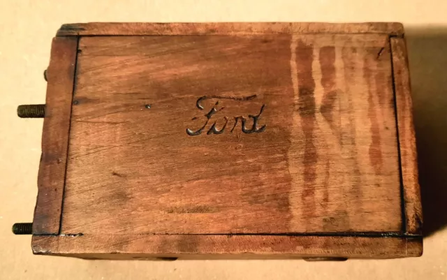 Vintage Ford Model A/T Ignition Coil Wooden Buzz Box . Untested