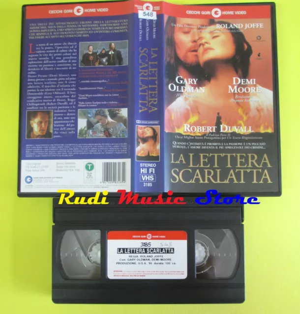 film VHS LA LETTERA SCARLATTA 1995 gary oldman demi moore joffe (F78) no dvd *
