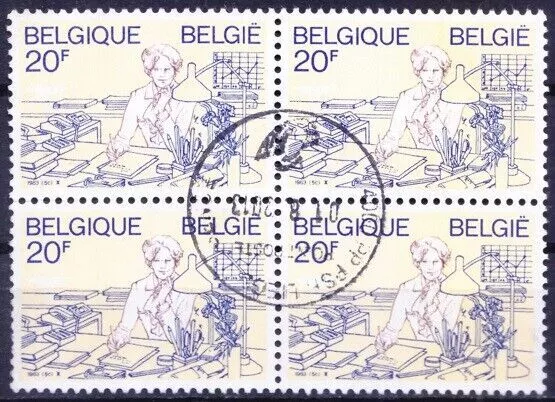 Belgium 1983 Used Blk, Women - Executive, Telecommunication,  Communication