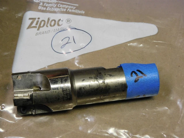 Ingersoll 12J121Q0R01 3018997-B Indexable End Mill Shank 1" D x 4" OAL LOT # 21
