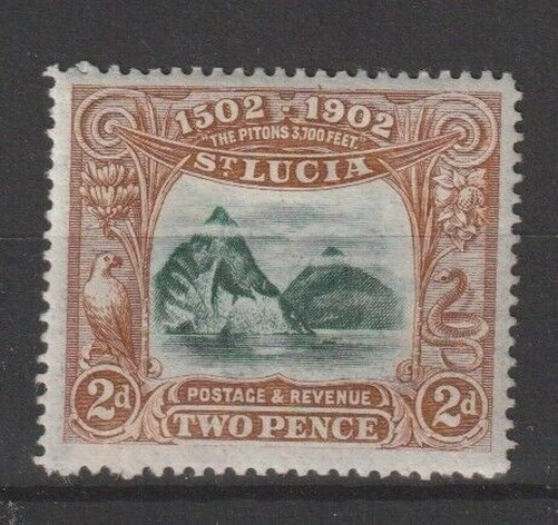 St.Lucia 1902 - 2 P.Edward VII° 1 V. Mlh N°46 MF120264
