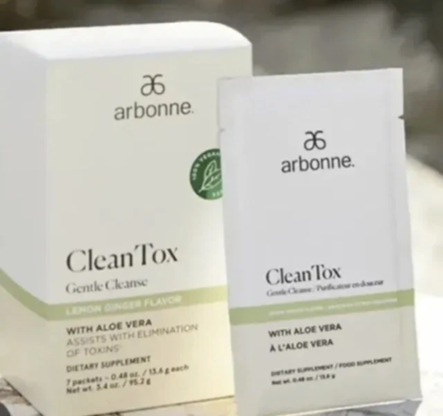 ARBONNE CLEAN TOX Gentle Cleanse Detox LemonGinger Flavour BBF Aug