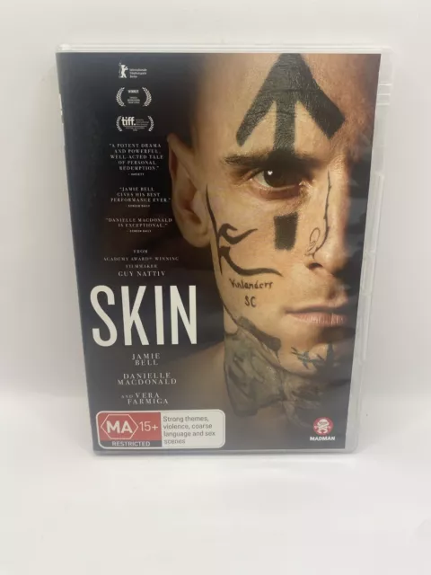 Skin (DVD, 2018) Jamie Bell Danielle MacDonald - Region 4 Free Postage VGC