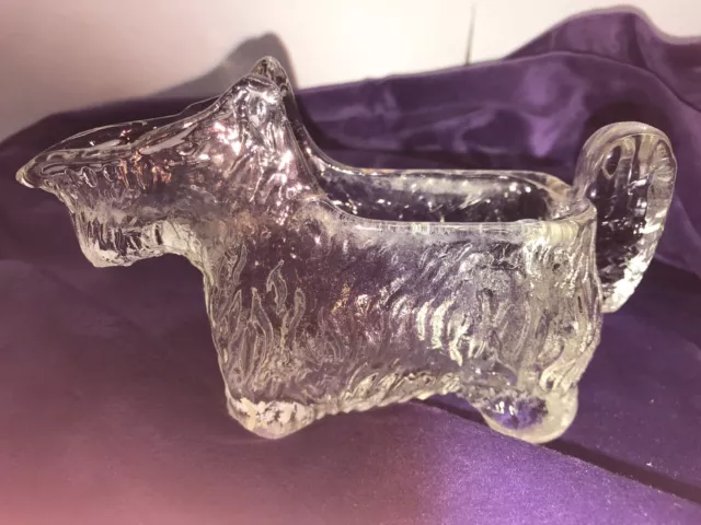 1930's Post Grape Nuts Cereal Box Premium SCOTTIE DOG Glass Milk Pitcher Creamer