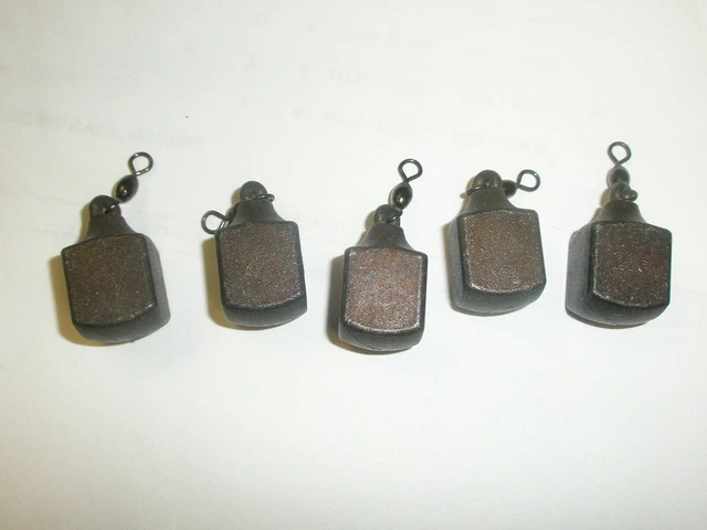 Anchor 5 x Squaresly Bomb weights ALL SIZES Carp fishing tackle