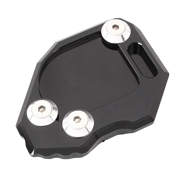 CNC Kickstand Side Stand Plate Extension Pad Fit BMW F800GS 2008-2014 Black