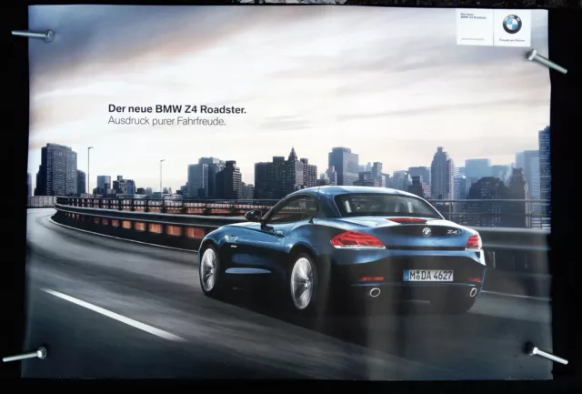 BMW Z4 Roadster, Doppel Plakat / Poster  ca. 59x82cm,  "pure Fahrfreude"