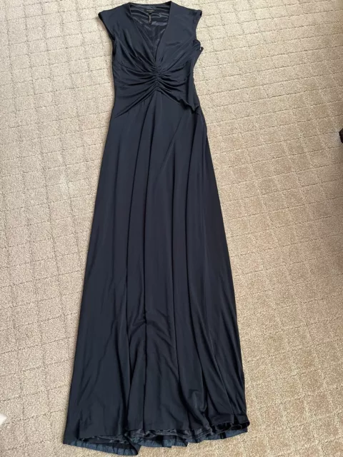 Laundry by Shelli Segal Prom Dress  polyester Black Gown size 0