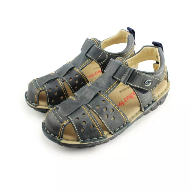 Naturino Boys Closed Toe Leather Sandals Size EU 30/US 12-13