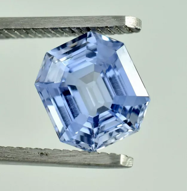 AAA 6.50 CT Naturel sans Défaut Kashmiri Saphir Bleu Radiant Coupe Desseré Gemme