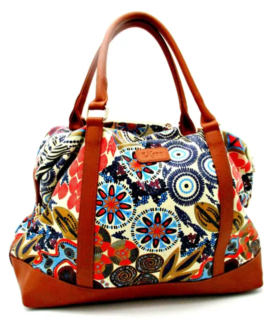 Ulgoo Women Travel Tote Bag Carry On Artsy Canvas Tote Bag Weekender Duffel