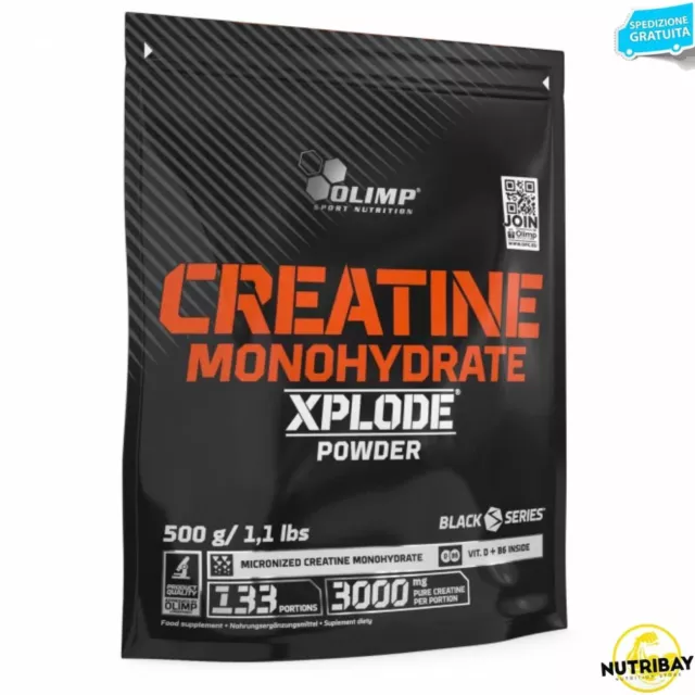 Olimp Nutrition Creatine Monohydrate Xplode Powder - 500 gr Potenza resistenza